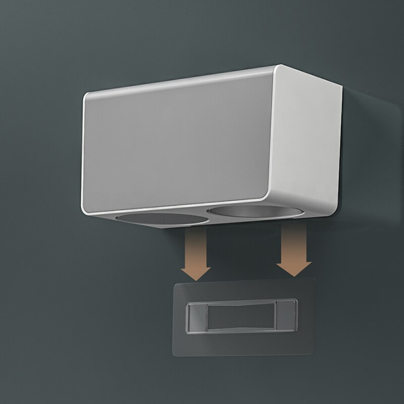 MENGNI kiváló minőségű hajszárító tartó Lyukasztásmentes fürdőszobai polc műanyag fésűs tároló rendszerező állvány fürdőszobai kiegészítő készletek