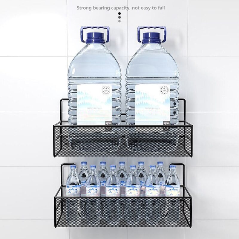 Dušo kabinos lentynos priedai Šiuolaikinės matinės juodos vonios kambario kampinės lentynos Virtuvės sieninė lentyna dušo šampūno laikymo lentyna