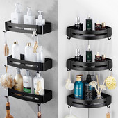 Raft de baie triunghiular Rafturi organizatoare de bucătărie Raft de colț Cadru Raft de depozitare pentru duș Suport pentru șampon Accesorii pentru baie