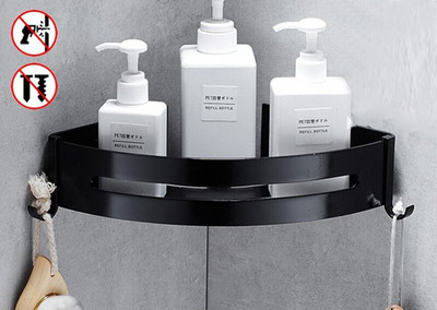 Raft de baie triunghiular Rafturi organizatoare de bucătărie Raft de colț Cadru Raft de depozitare pentru duș Suport pentru șampon Accesorii pentru baie