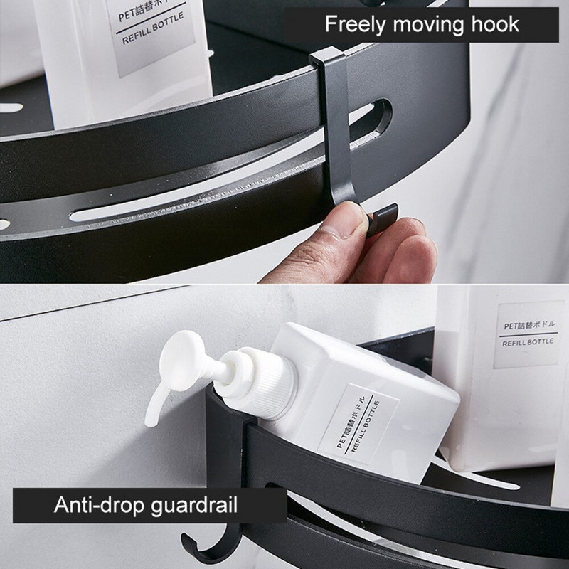 Raft de baie triunghiular Rafturi organizatoare de bucătărie Raft de colț Cadru Raft de depozitare pentru duș Suport pentru șampon Accesorii pentru baie