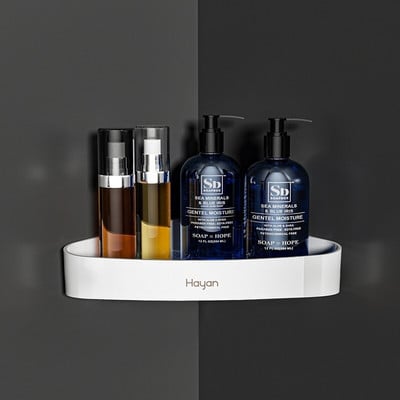 Fürdőszoba polc sampon tároló állványtartó rendszerező konyhai fűszerezés falra szerelhető lakberendezési kiegészítők fürdőszobai kiegészítők