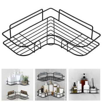 Рафт за баня Кухненски органайзер Рафтове Ъглова рамка Желязна душ кабина Стойка за съхранение Поставка за шампоан за аксесоари за баня