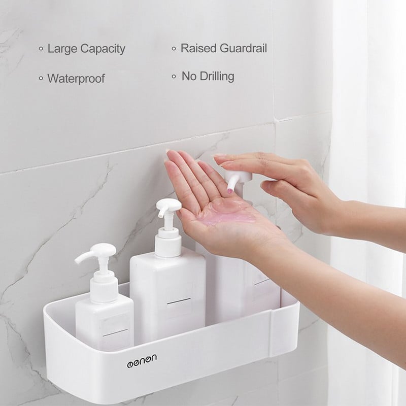 Vonios kambario reikmenys Vonios lentyna Sandėliavimo Stovas Vitrinos Stovas Lentynos Kosmetika Šampūnas Laikiklis Dušo tvarkyklė Daugiasluoksnė