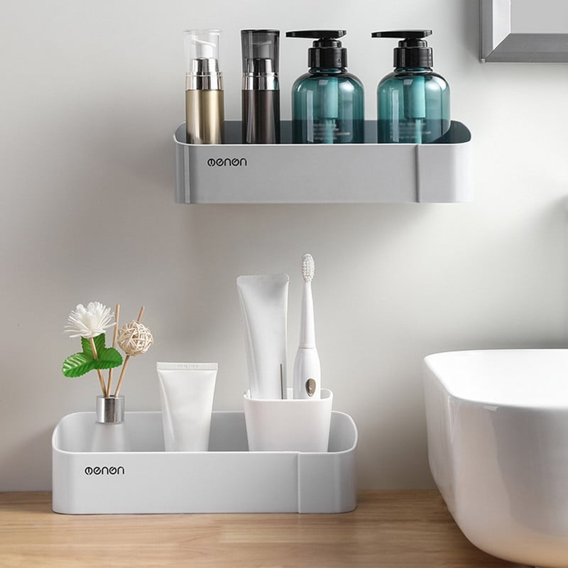 Vonios kambario reikmenys Vonios lentyna Sandėliavimo Stovas Vitrinos Stovas Lentynos Kosmetika Šampūnas Laikiklis Dušo tvarkyklė Daugiasluoksnė