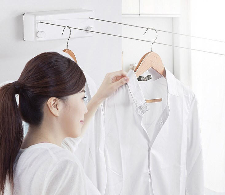 Drabužių linija Džiovintuvas Vonios kambario aksesuarai Džiovintuvas Baltas/Juodas/Auksinis/sidabrinis rūbų linijinis skalbinių džiovintuvas Dvisluoksnis