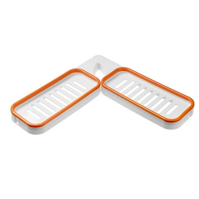 Vonios kambario sieninė pasukama kampinė lentyna be smūgio, sulankstoma dušo laikymo lentyna Vandens nutekėjimo krepšelio laikiklis šampūnas