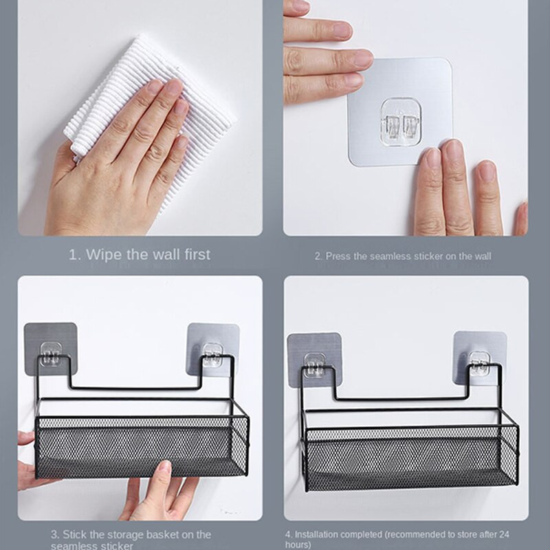 Vonios kambario lentyna be gręžimo