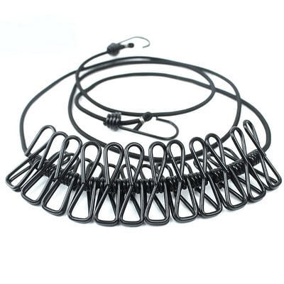 Nešiojami skalbinių siūlai, vėjui atsparūs drabužiai, virvių džiovinimo lentynos, audiniai, pakabinami lauke, kempingai Kelionių vidaus daugiafunkciniai įrankiai