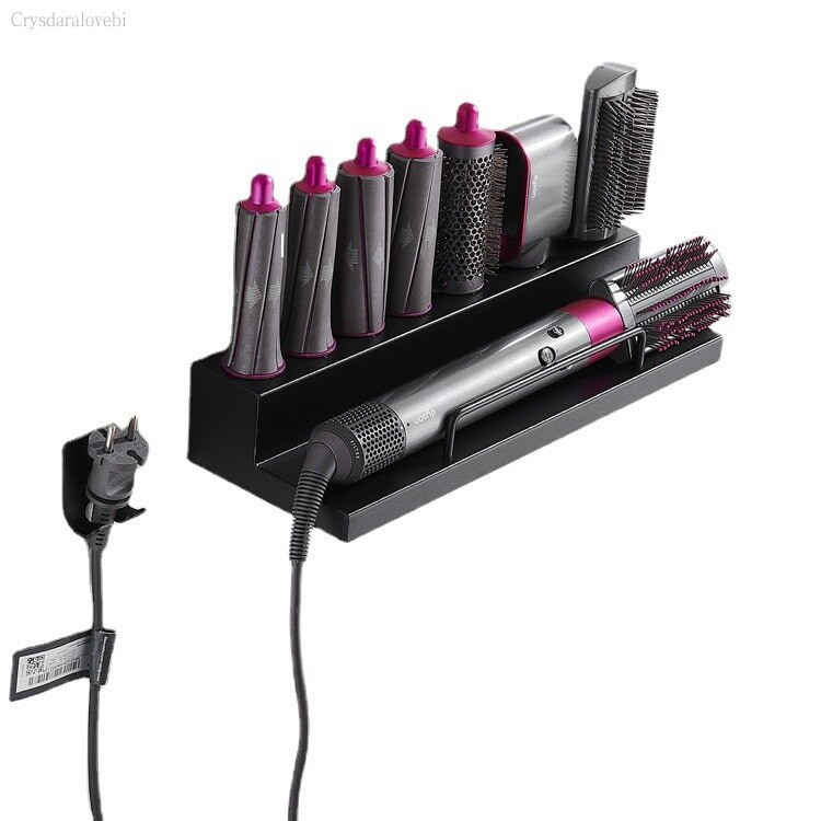 Dyson Airwrap garbanojimo geležies laikiklis su angomis ir apsauginiu turėkluDyson Airwrap stovas tinka vonios kambariui | miegamajam | kirpyklai