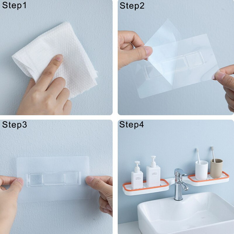Rafturi pentru baie, fără găurire, raft de colț montat pe perete, organizator fără perforare, raft pentru baie pentru duș, suport rotativ, organizator pentru baie