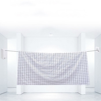 2021 New Home 4,2M Αόρατη κρεμάστρα τοίχου από ατσάλινο σύρμα Εσωτερική αναδιπλούμενη συμπαγής γραμμή ρούχων Πτυσσόμενο στεγνωτήριο ρούχων