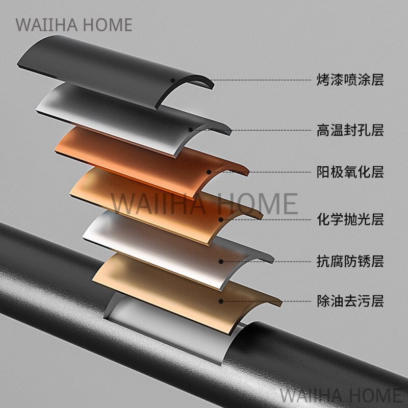 Vonios rankšluosčių kabykla Matinis juodas rankšluosčių laikiklis Aliuminis prie sienos tvirtinamas sulankstomas rankšluosčių kabykla Mados laikymo lentynos kabliukas