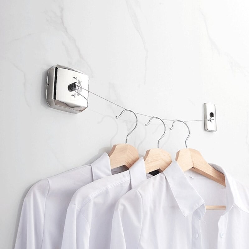 68UC nerūdijančio plieno drabužių virvelės, ištraukiami drabužiai, pakabinamos linijos, skirtos vidaus vonios kambariui lauko stovyklai, tvirtas guolis