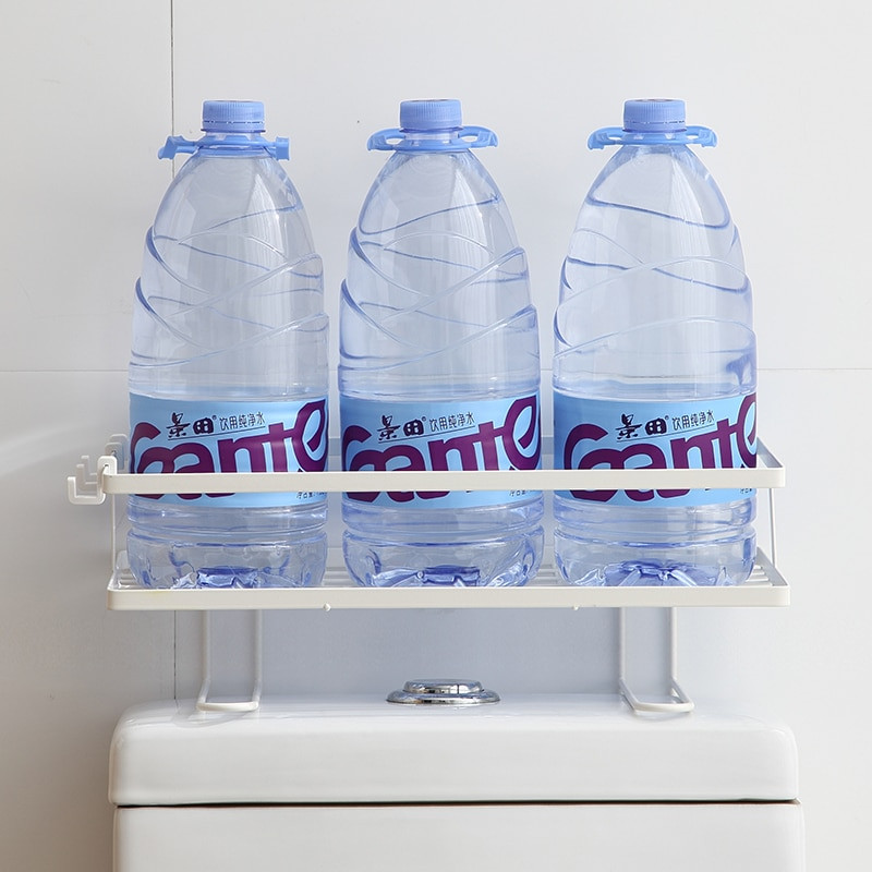 Fürdőszoba WC-állványok Fürdőszoba fali akasztós, ingyenes telepítés WC-vécé ingyenes lyukasztó tároló állvány Tároló műtárgy