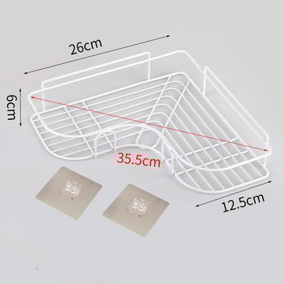 Vannitoa riiul seinakinnitus duši hoiuruumi korraldaja Vannitoa dušši šampooni hoidik puurimata Vannitoa tarvikud