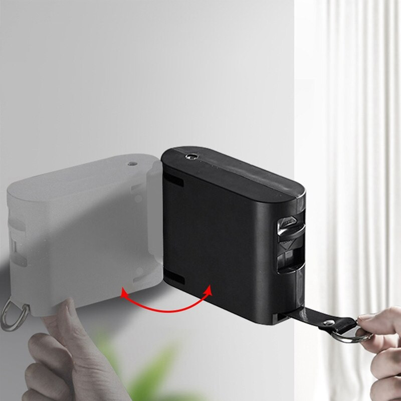 Behúzható ruhaszárító zsinór beltéri, nem perforált erkély ruhatartó állvány Háztartási behúzható csúszásgátló ruhakötél