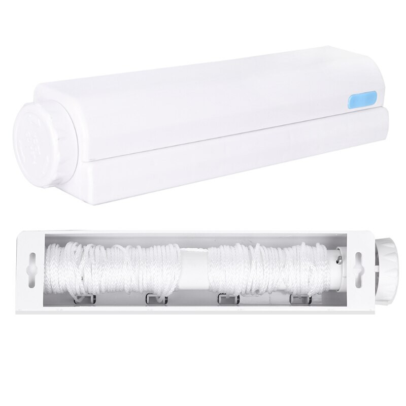 5/8/10M behúzható ruhakötél szélálló, kihúzható, csúszásmentes kerítés típusú ruhakötél kültéri háztartási kemping teraszhoz