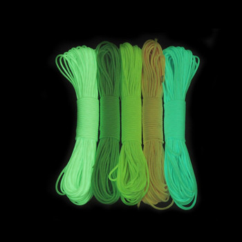 Σχέδια ρούχων Μακρύ χρωματιστό νάιλον σχοινί Εξωτερικό σχοινί φθορισμού Υπαίθριο κάμπινγκ Νάιλον σκοινί σκηνής Έντονα σχοινιά διάσωσης Εργαλείο εξωτερικού χώρου