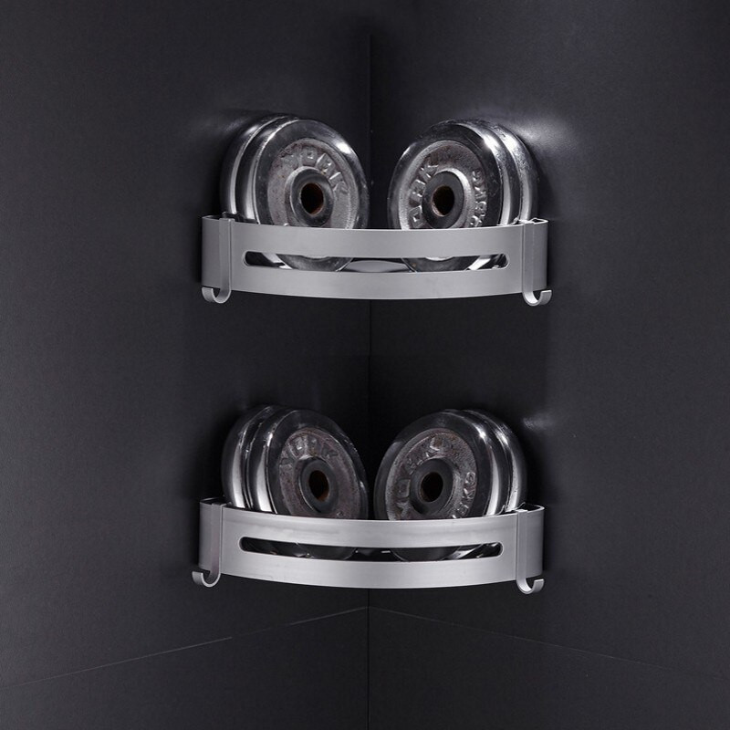 Rafturi pentru baie Toaletă Quare/Triunghiulară Forare gratuită Toaletă Spațiu pentru agățat pe perete Toaletă din aluminiu Toaletă Raft de depozitare Triunghi