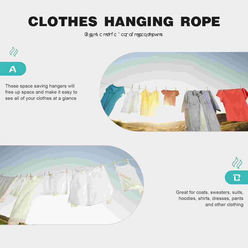 Drabužių linija Virvės Drabužiai Skalbiniai Skalbimas Džiovinimas Stovyklavietės Lauko Vielos Kelionės Neperšlampamos nailono medvilnės nešiojamas pakabinamas stovas