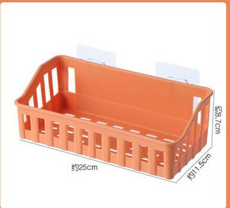 Többfunkciós falra szerelhető fürdőszobai tároló szívótartó polc szivacsos lefolyó állvány konyhai rendszerező fürdőszobai kiegészítők