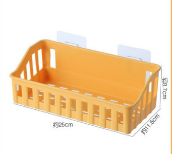 Többfunkciós falra szerelhető fürdőszobai tároló szívótartó polc szivacsos lefolyó állvány konyhai rendszerező fürdőszobai kiegészítők