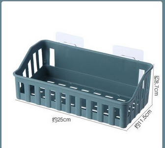 Többfunkciós falra szerelhető fürdőszobai tároló szívótartó polc szivacsos lefolyó állvány konyhai rendszerező fürdőszobai kiegészítők