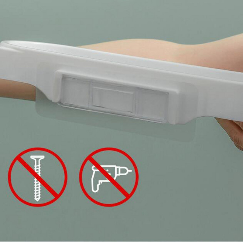 Be perforavimo besisukantis stovas prie sienos montuojamas tualeto praustuvas virtuvės sieninis laikymo stovas vonios kambarys ir laikymo dušo lentyna