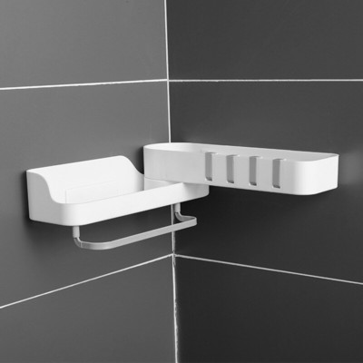 Vonios kambario lentynos rankšluosčių lentynos Vonios kampelis 180 Besisukanti laikymo lentynėlė Sieninė virtuvės lentyna Vonios kambario tvarkyklė