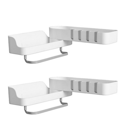 Vonios kambario lentynos rankšluosčių lentynos Vonios kampelis 180 Besisukanti laikymo lentynėlė Sieninė virtuvės lentyna Vonios kambario tvarkyklė