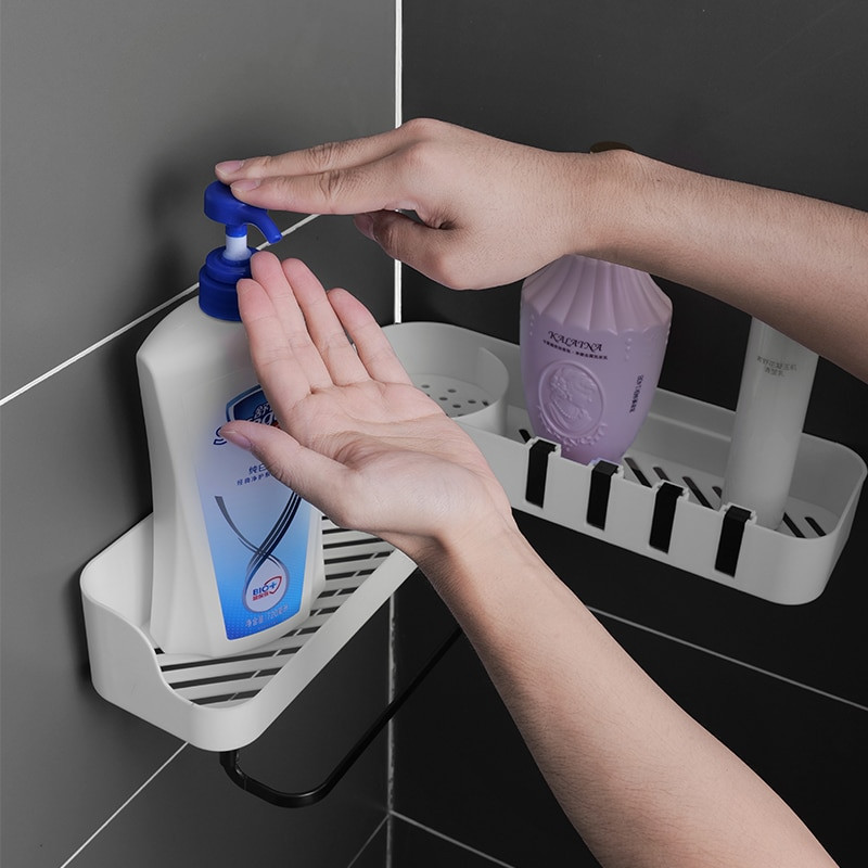 Vonios kambario lentynos rankšluosčių lentynos Vonios kampelis 180 Besisukanti laikymo lentynėlė Sieninė virtuvės lentyna Vonios kambario tvarkyklė