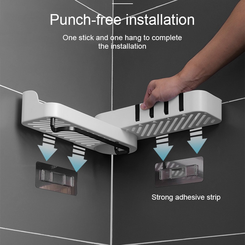 Vonios kambario lentynos rankšluosčių lentynos Vonios kampelis 180 Besisukanti laikymo lentynėlė Sieninė virtuvės lentyna Vonios kambario tvarkyklė