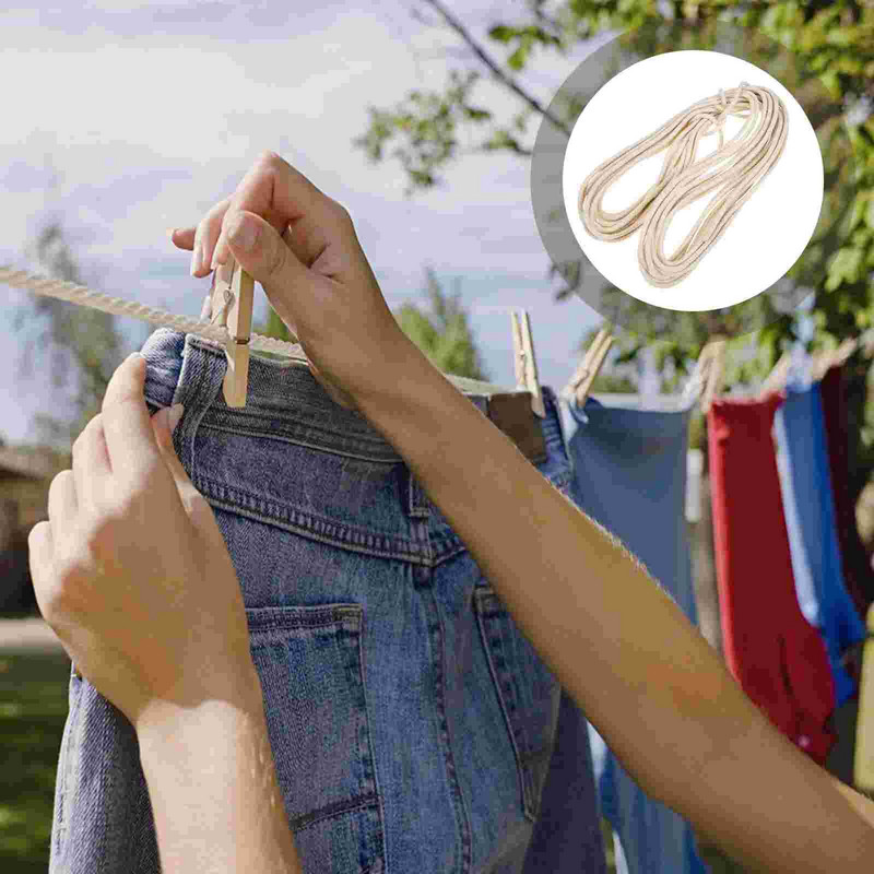 Konop za rublje Konop Pranje rublja Sušenje Kampiranje Vanjski Žice Putovanja Vjetrootporan Najlonski pamuk Prijenosni stalak za vješanje