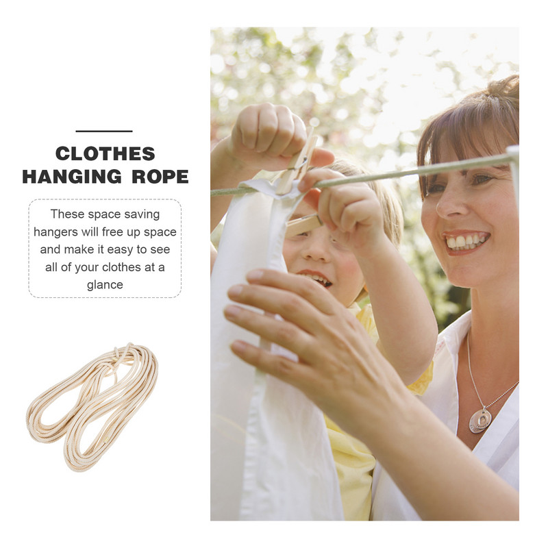 Konop za rublje Konop Pranje rublja Sušenje Kampiranje Vanjski Žice Putovanja Vjetrootporan Najlonski pamuk Prijenosni stalak za vješanje