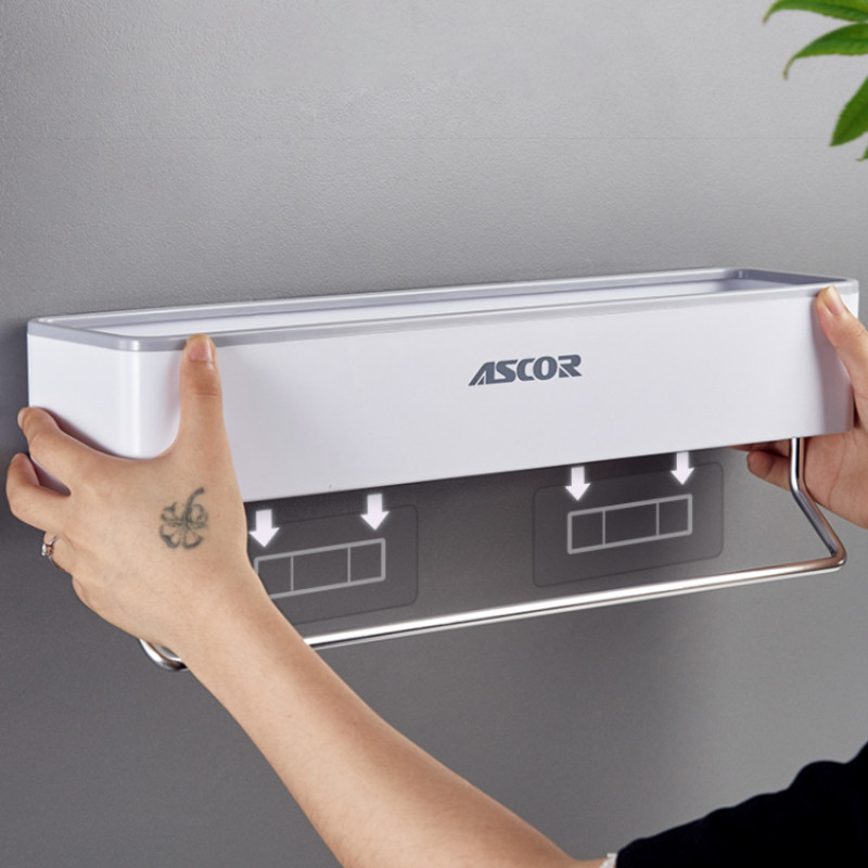 Többfunkciós fürdőszobai rendszerező polc Otthoni kert Fürdőszoba Kiegészítők Sampon Kozmetikai Tároló állvány fürdőkád konyhai törölközőtartó