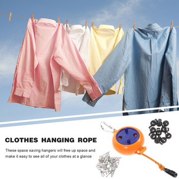 Line Travel Washing Clothesline Laundryout Ρούχα Ελαστικό φορητό ανασυρόμενο επεκτάσιμο πτυσσόμενο εσωτερικό