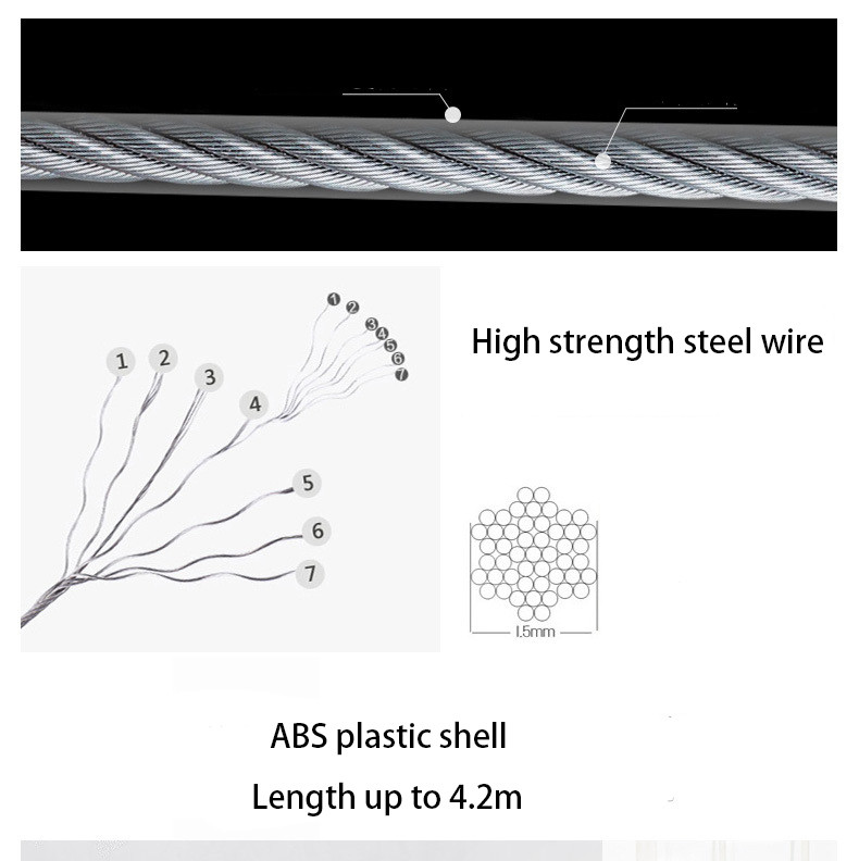 Drabužių linija Džiovintuvas Vonios kambario aksesuarai Džiovintuvas Baltas/Juodas/Auksinis/sidabrinis rūbų linijinis skalbinių džiovintuvas Dvisluoksnis