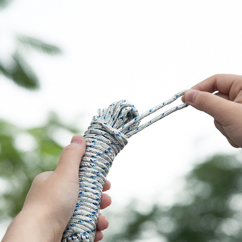 Drąsi lauko 10 metrų daugiafunkcinė neslidi vėjui atspari skalbinių virvė lauko džiovinimo antklodė skalbinių virvė balkonui