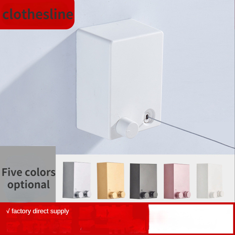 Sfat de rufe retractabil invizibil pentru interior Sfat de rufe cu perforare fără sârmă de interior Uscarea hainelor în aer liber