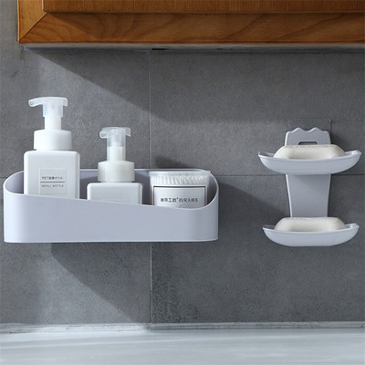 Fürdőszobakiegészítők Tárolópolc és állvány Vízálló úszópolc Lakásdekoráció Konyha Ingyenes lyukasztó falakasztó