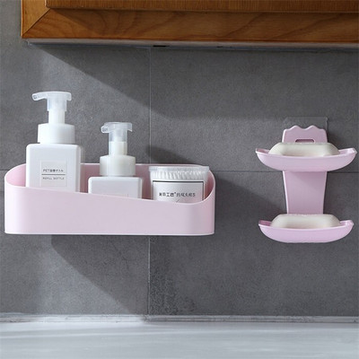 Fürdőszobakiegészítők Tárolópolc és állvány Vízálló úszópolc Lakásdekoráció Konyha Ingyenes lyukasztó falakasztó