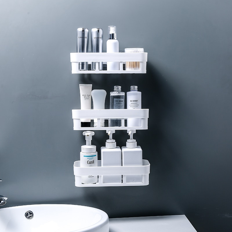 Fürdőszobakiegészítők Tárolópolc és állvány Vízálló úszópolc Lakásdekoráció Konyha Ingyenes lyukasztó falakasztó