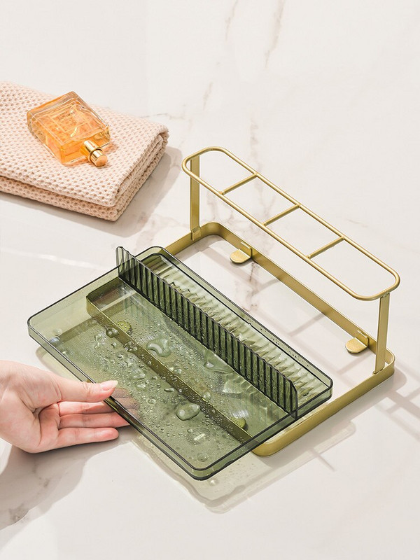 Elektromos fogkefe tartó Többfunkciós alapkeret tároló állvány fürdőszobai kellékek fogkefe fogkrém állvány polc pohártartó