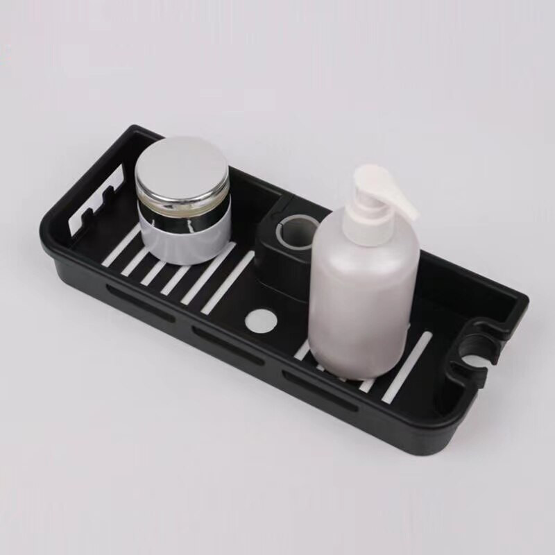 Uusim ühekihiline tasuta puurimine tõstmine dušipea lati hoiuriiul duširiiul šampoon kandik riiul Vannitoa hoiuriiul