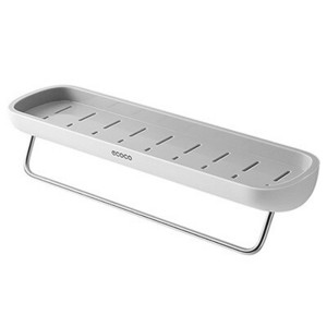 Fürdőszoba polc Falra szerelhető sampon zuhanypolcok tartó Konyha mosdó tároló állvány Szervező Törölközőtartó Fürdőszobai kiegészítők