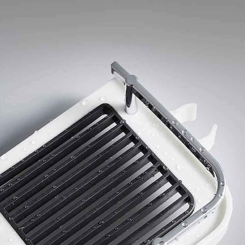 Zuhany tároló tartó Fürdőszoba polc rúd polcok sampon tálca állvány fúrás nélkül Emelő rúd zuhanyfej tartó állvány rendszerező