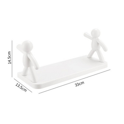 Creative Sieninė lentyna Vonios kambaryje Punch Nemokama laikymo lentyna 33cm Sieninė lentyna virtuvės svetainei