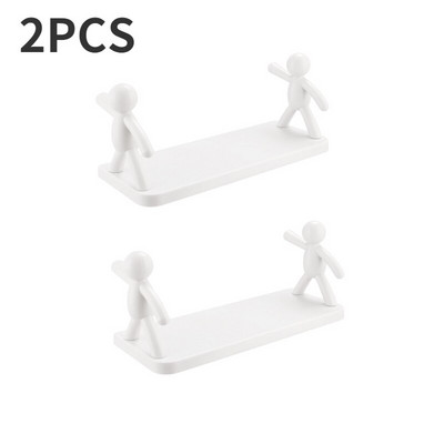 Creative Sieninė lentyna Vonios kambaryje Punch Nemokama laikymo lentyna 33cm Sieninė lentyna virtuvės svetainei