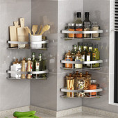 Kampinis stovas Vonios kambarys Nemokamai perforuojamas aliuminio tualetas trikampis laikiklis Dušo lentyna Vonios kambario laikymo priedai Drop Shopping K162